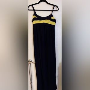 Cute blue and yellow maxi dress